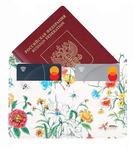 Обложка для паспорта женская кожаная