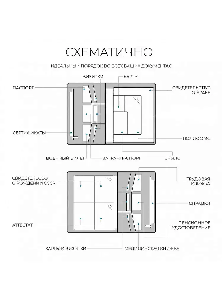 Папка из натуральной кожи Petek 6811A.000.01